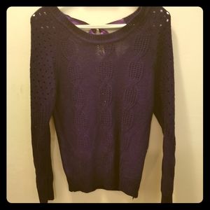 Purple knit sweater
